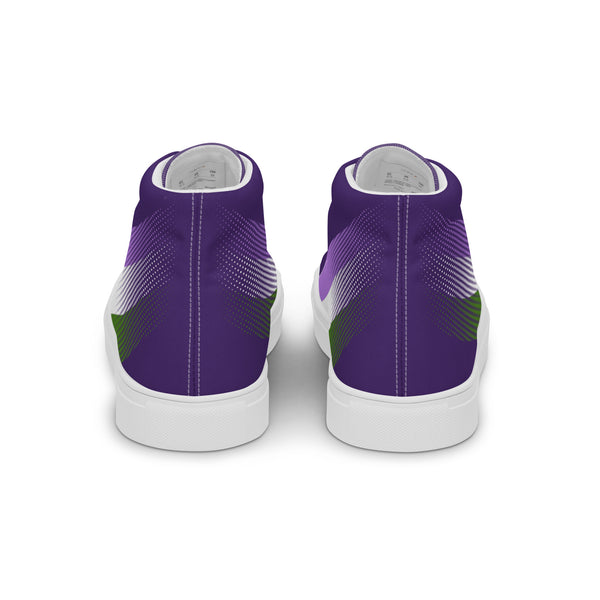 Genderqueer Pride Colors Original Purple High Top Shoes - Men Sizes