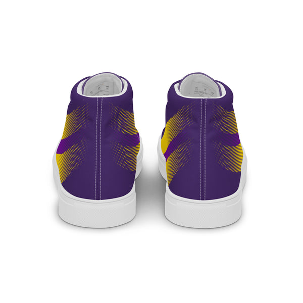Intersex Pride Colors Original Purple High Top Shoes - Men Sizes