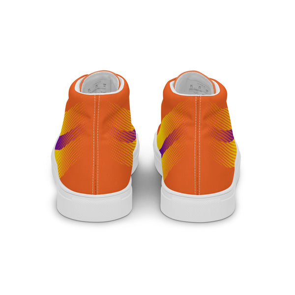 Intersex Pride Colors Original Orange High Top Shoes - Men Sizes