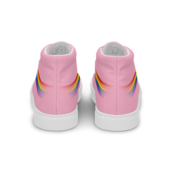 Casual Gay Pride Colors Pink High Top Shoes - Men Sizes