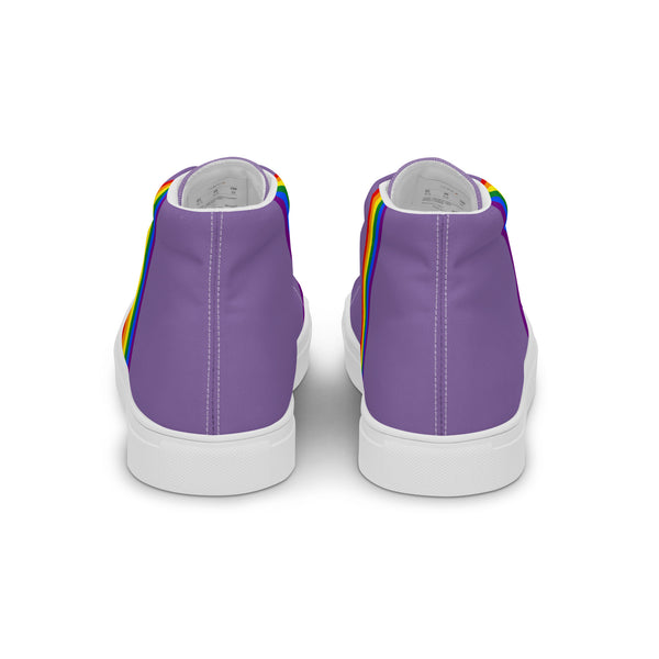 Classic Gay Pride Colors Purple High Top Shoes - Men Sizes