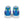 Carica l&#39;immagine nel Visualizzatore galleria, Modern Non-Binary Pride Colors Blue High Top Shoes - Men Sizes
