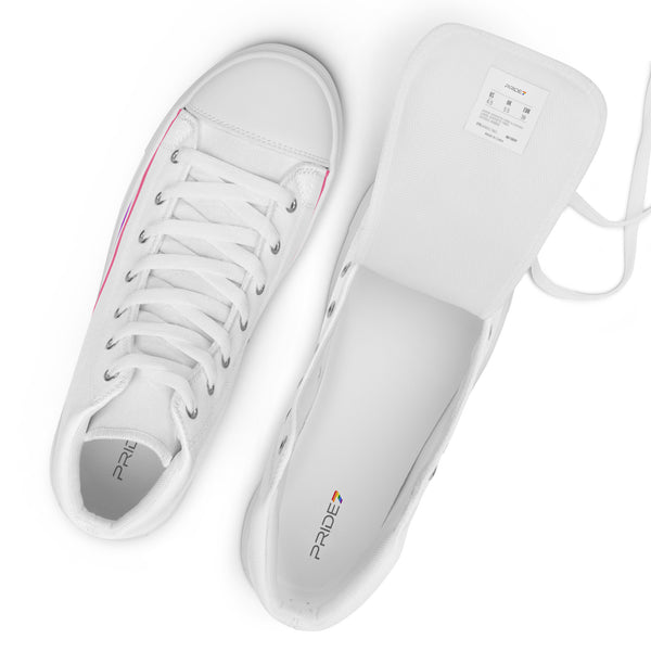 Genderfluid Pride Modern High Top White Shoes