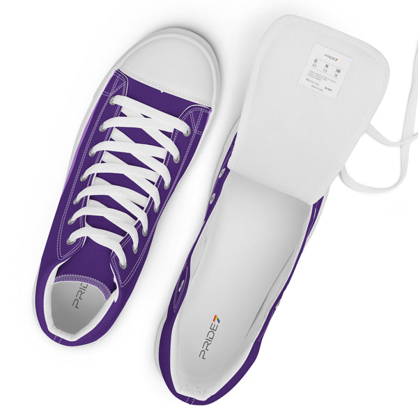 Genderqueer Pride Modern High Top Purple Shoes