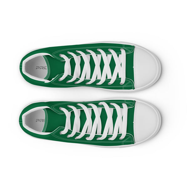 Gay Pride Colors Original Green High Top Shoes - Men Sizes