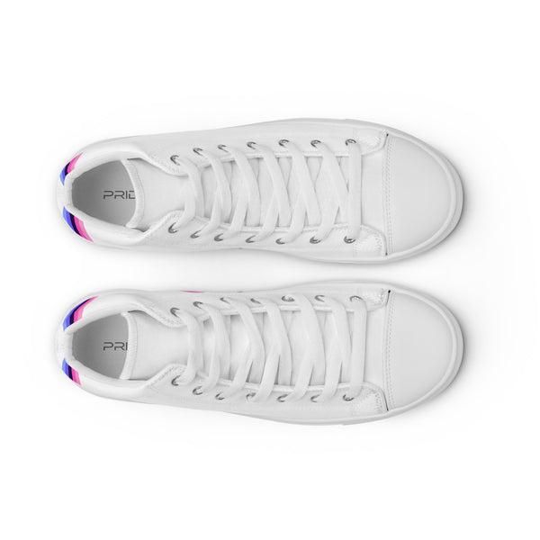 Original Omnisexual Pride Colors White High Top Shoes - Men Sizes