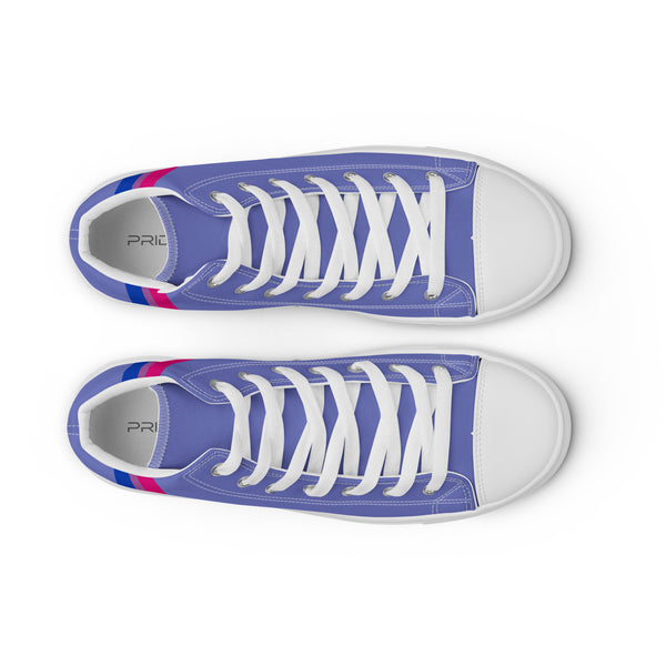 Classic Bisexual Pride Colors Blue High Top Shoes - Men Sizes