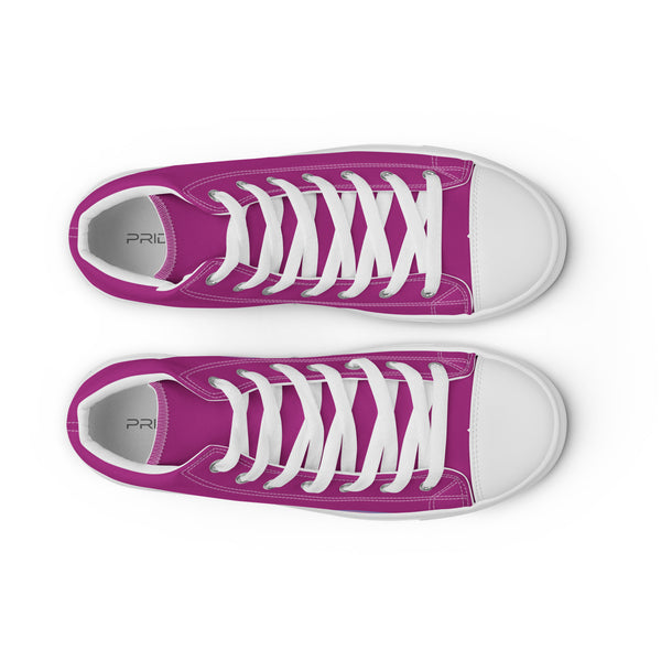 Trendy Transgender Pride Colors Violet High Top Shoes - Men Sizes