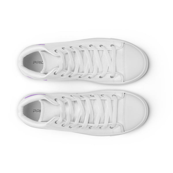 Modern Genderqueer Pride Colors White High Top Shoes - Men Sizes