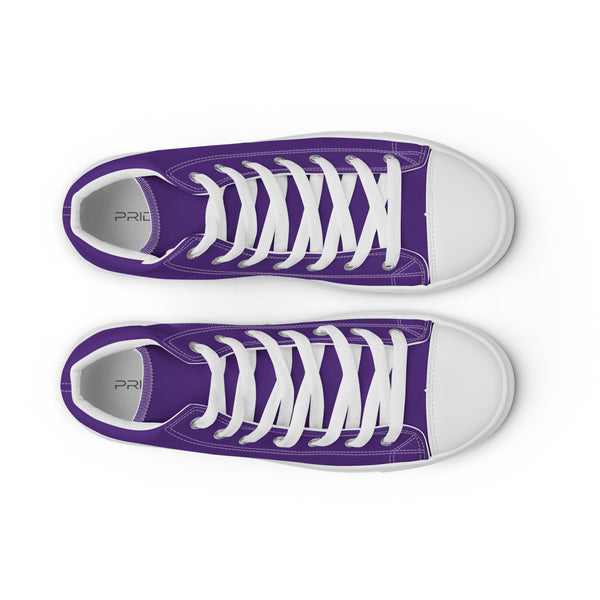 Genderqueer Pride Colors Modern Purple High Top Shoes - Men Sizes