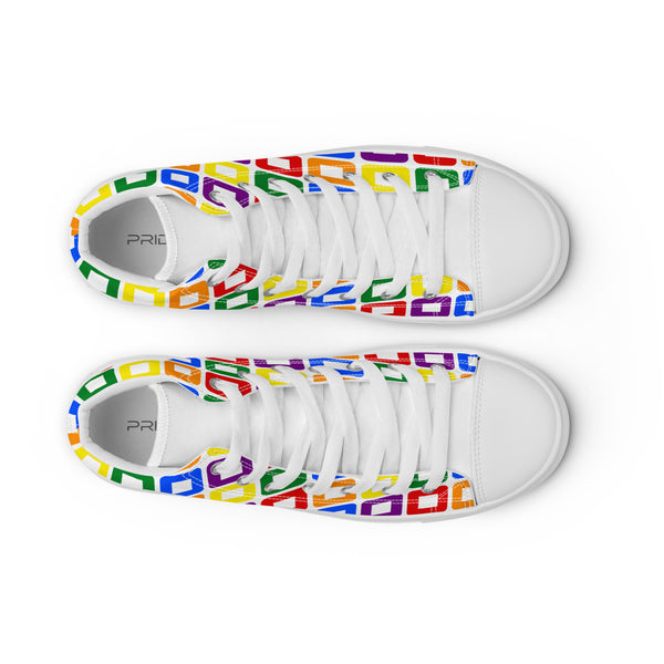 Rainbow Pride High Top Shoes