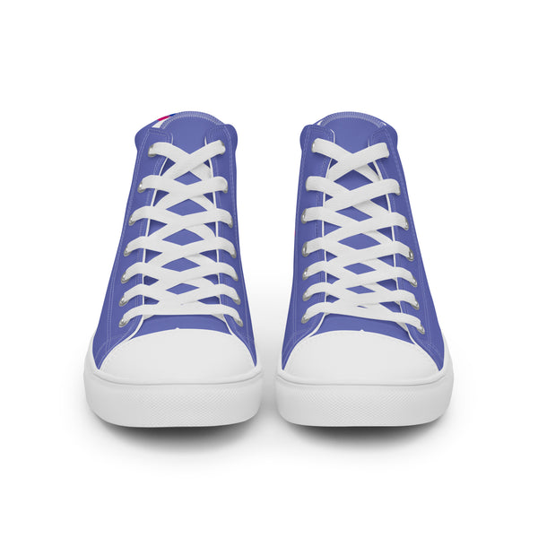 Original Bisexual Pride Colors Blue High Top Shoes - Men Sizes