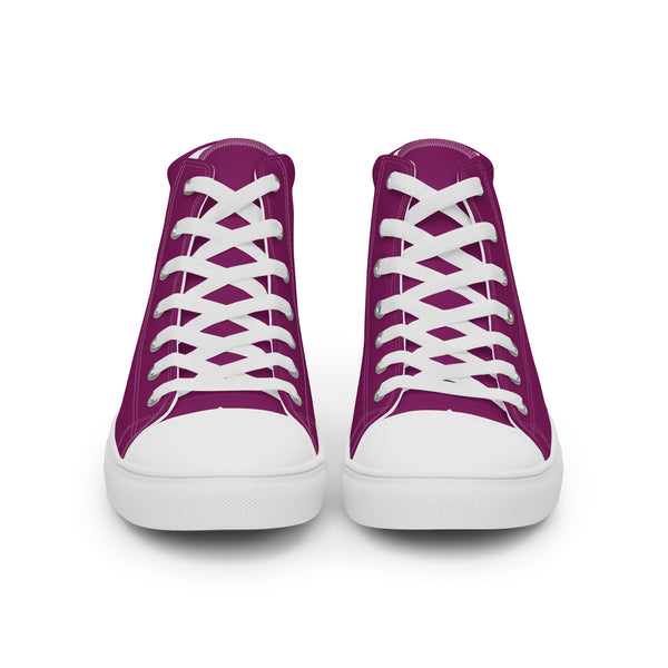 Casual Ally Pride Colors Purple High Top Shoes - Men Sizes
