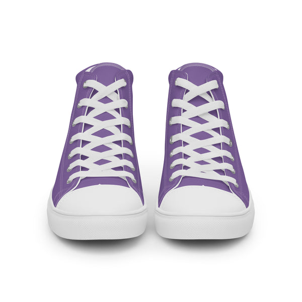 Casual Non-Binary Pride Colors Purple High Top Shoes - Men Sizes