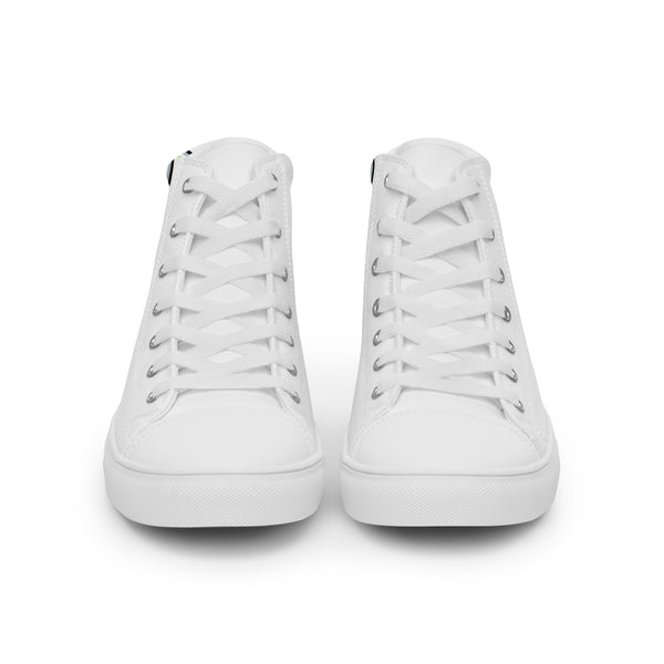 Classic Agender Pride Colors White High Top Shoes - Men Sizes