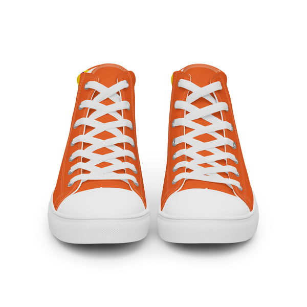 Classic Intersex Pride Colors Orange High Top Shoes - Men Sizes