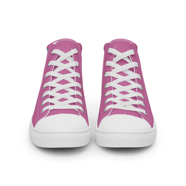 Modern Transgender Pride Colors Pink High Top Shoes - Men Sizes