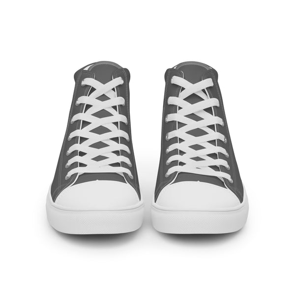 Agender Pride Colors Modern Gray High Top Shoes - Men Sizes