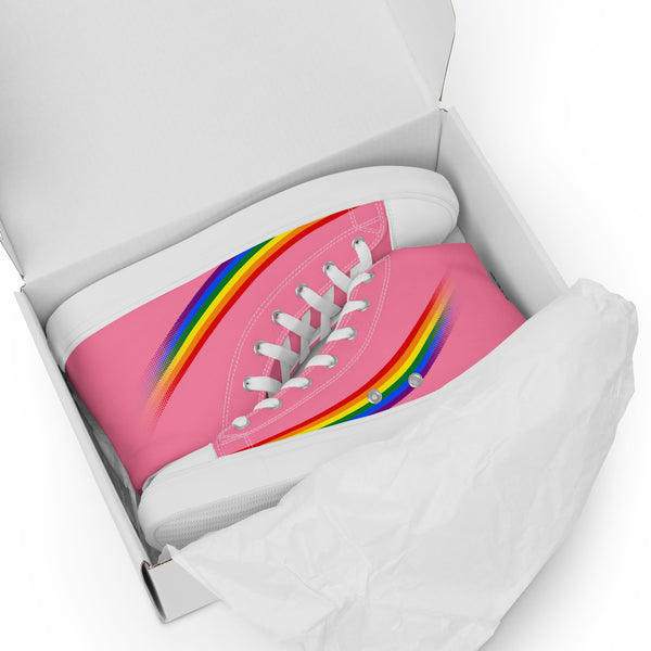 Gay Pride Modern High Top Pink Shoes
