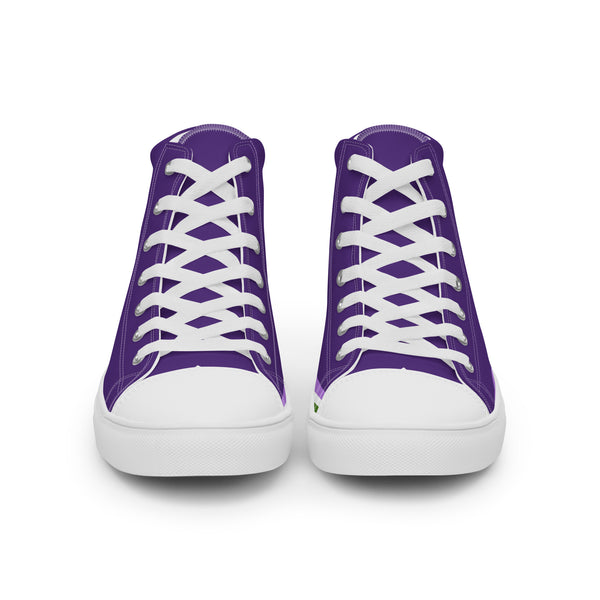 Genderqueer Pride Modern High Top Purple Shoes