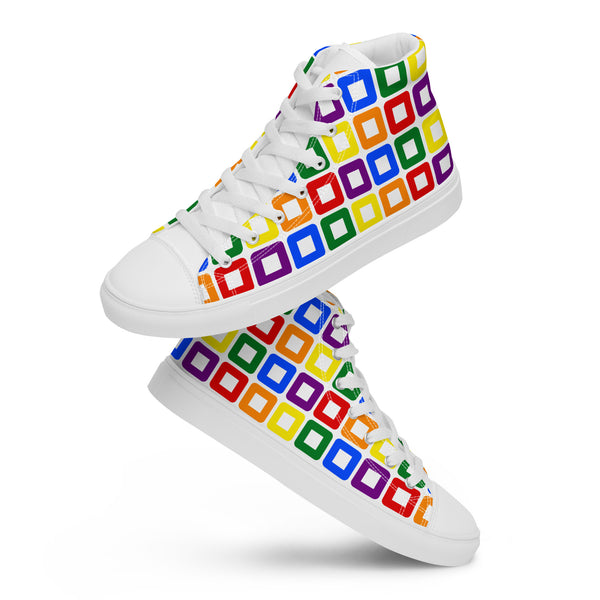 Rainbow Pride High Top Shoes