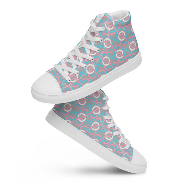 Transgender Pride Classic Gray High Top Shoes