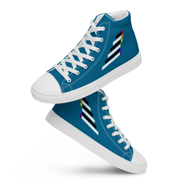 Ally Pride Modern Blue High Top Shoes