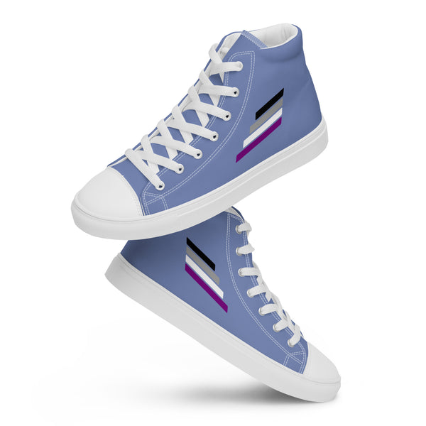 Asexual Pride Modern Blue High Top Shoes