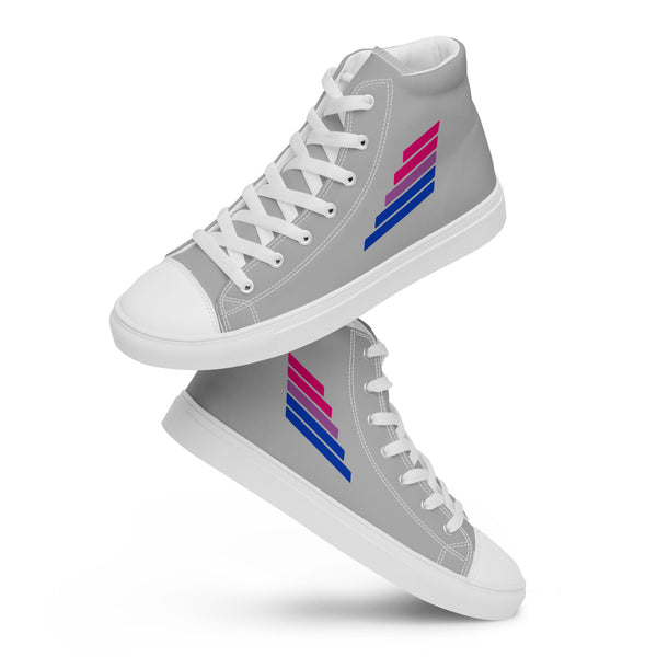 Bisexual Pride Modern Gray High Top Shoes