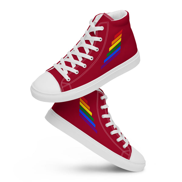 Gay Pride Modern Red High Top Shoes