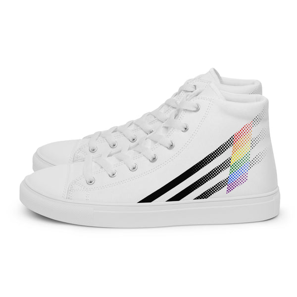 Ally Pride Colors Original White High Top Shoes - Men Sizes