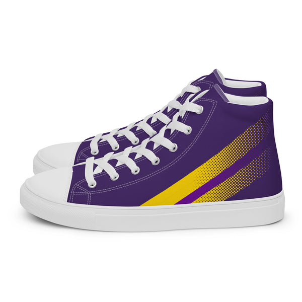 Intersex Pride Colors Original Purple High Top Shoes - Men Sizes