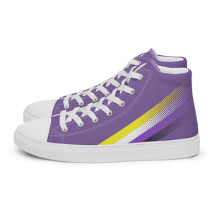 Unique Men’s Purple High Tops with Pride Graphics PRIDE7®