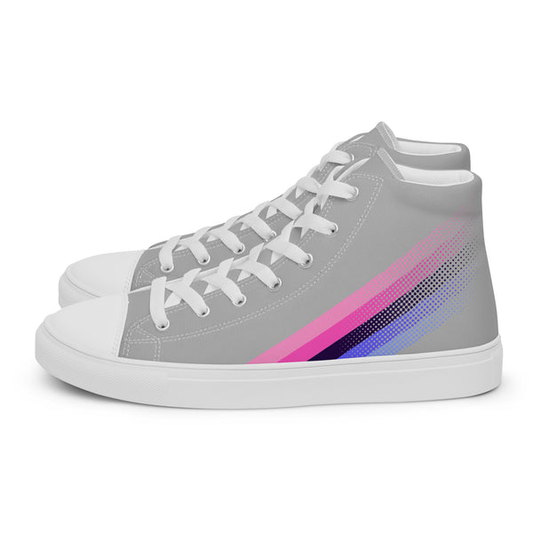 Omnisexual Pride Colors Original Gray High Top Shoes - Men Sizes