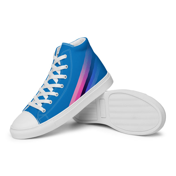 Omnisexual Pride Colors Original Blue High Top Shoes - Men Sizes