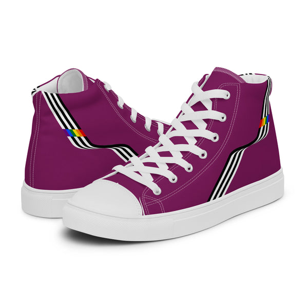 Original Ally Pride Colors Purple High Top Shoes - Men Sizes