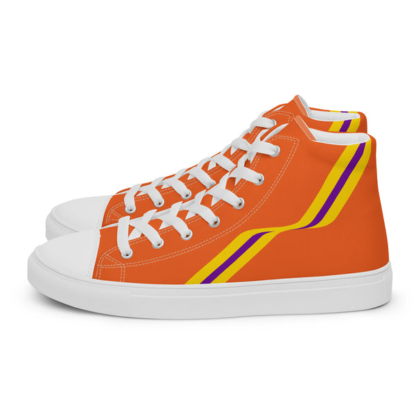 Original Intersex Pride Colors Orange High Top Shoes - Men Sizes