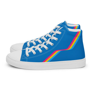 Turquoise Pansexual Wave Accent High Tops PRIDE7®