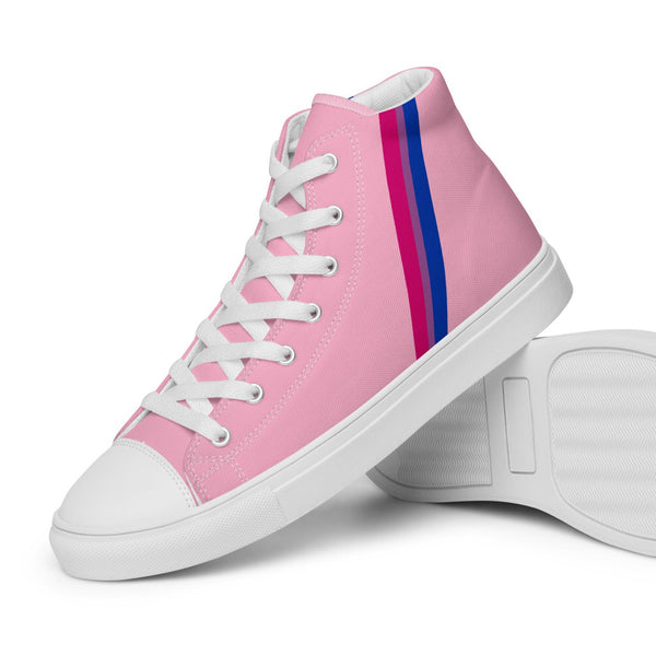 Classic Bisexual Pride Colors Pink High Top Shoes - Men Sizes