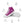 Cargar imagen en el visor de la galería, Trendy Transgender Pride Colors Violet High Top Shoes - Men Sizes
