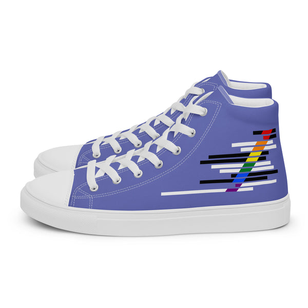 Modern Ally Pride Colors Blue High Top Shoes - Men Sizes