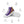 Load image into Gallery viewer, Modern Intersex Pride Colors Purple High Top Shoes - Men Sizes
