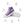 Cargar imagen en el visor de la galería, Modern Asexual Pride Colors Purple High Top Shoes - Men Sizes
