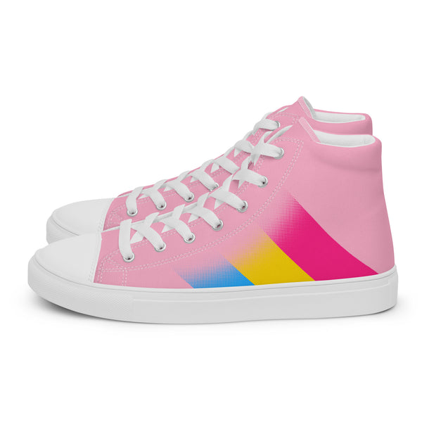Pansexual Pride Colors Modern Pink High Top Shoes - Men Sizes