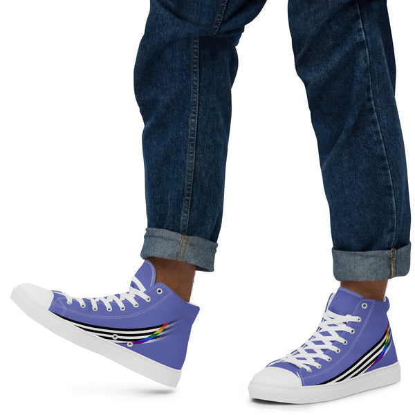Ally Pride Modern High Top Blue Shoes