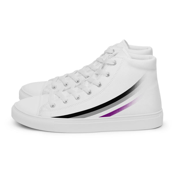 Asexual Pride Modern High Top White Shoes