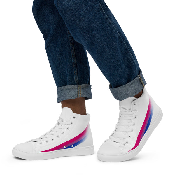 Bisexual Pride Modern High Top White Shoes
