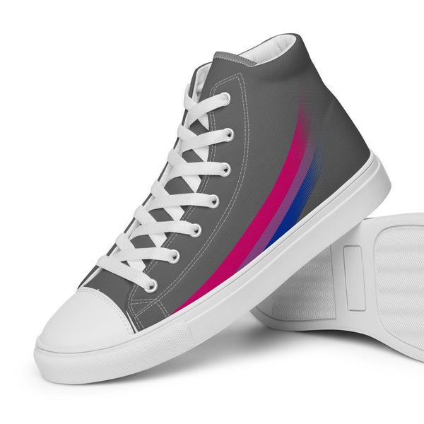 Bisexual Pride Modern High Top Gray Shoes