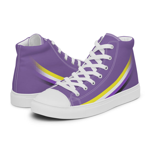 Non-Binary Pride Modern High Top Purple Shoes