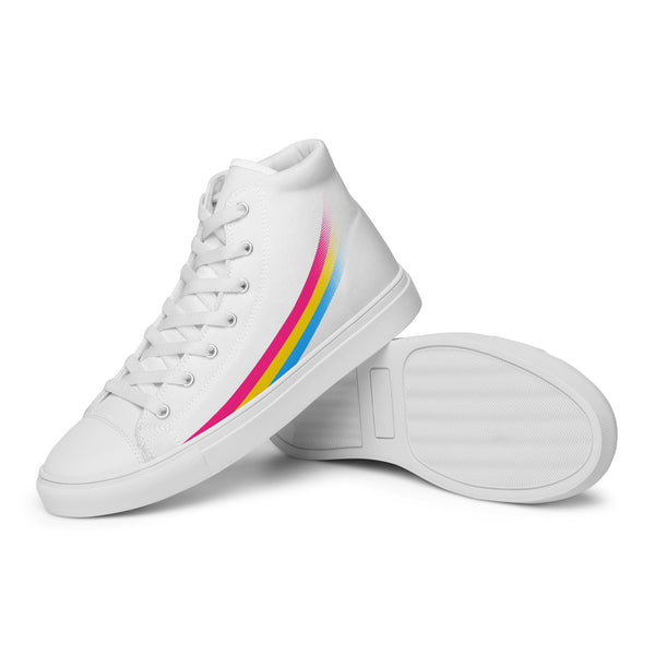 Pansexual Pride Modern High Top White Shoes